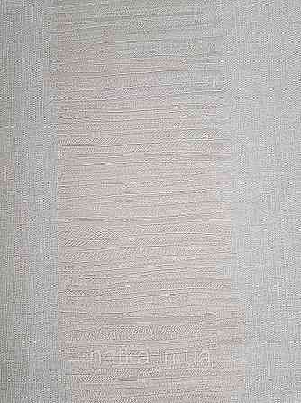 Шпалери метрові вінілові на флізелін Grandeco Poem смуги широкі структурні молочні золотисті Київ