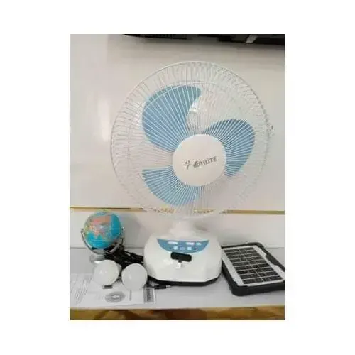 Вентилятор портативный SONALAS SL662 солнечная панель 2 LED лампы 2 скорости автовращение 6Вт USB 9V/4500 мАч Коломия - фото 2