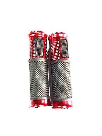 Ручки керма з алюмінію. відбійником (червоні) Мукачево