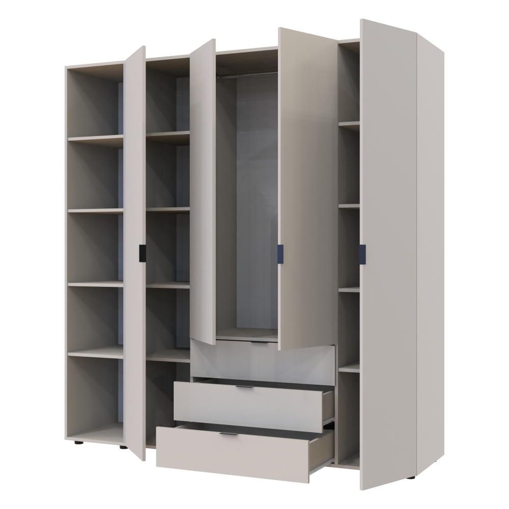 Комплект шкафов для одежды Doros Гелар (2 шт.) 193,2х49,5х203,4 см Кашемир (DRS-011254) Львов - изображение 5