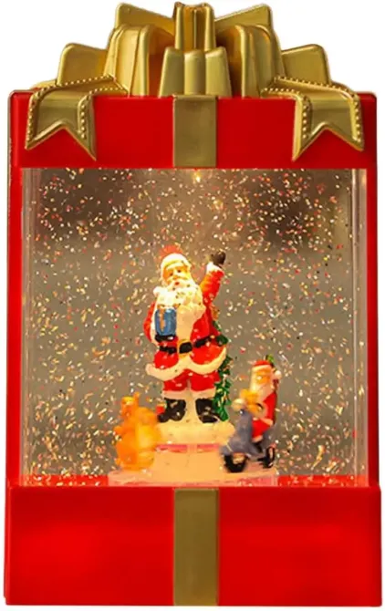 Декоративный светильник с эффектом снегопада, подсветкой и музыкой, Снеговик 803 Коломия - фото 8