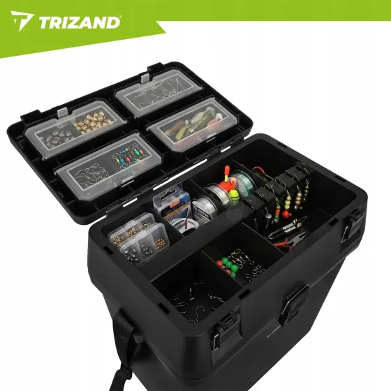 Рибальський ящик із сидінням та органайзером 38×34×21 см Trizand (27412) Нововолинськ