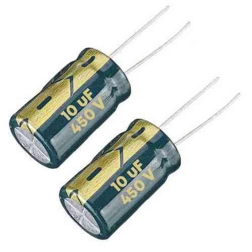 Конденсатор электролитический алюминиевый 10шт, 10мкФ 450В 105С Винница