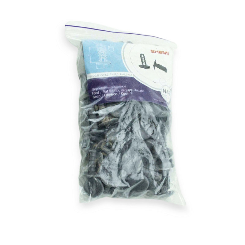 Кліпса обш Ford, Fiat, Opel (отв6.5дл.20шл17) сер (100шт) №42 Мукачево - фото 1