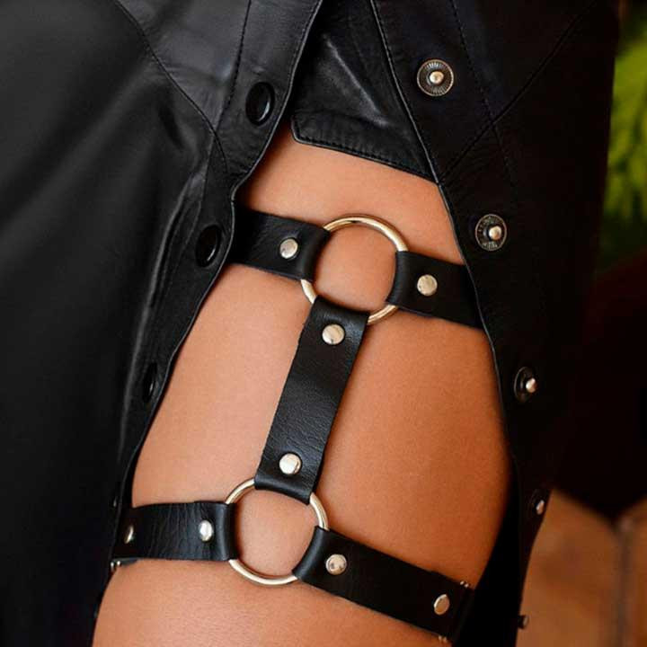 Гартер на одну ногу - Красный – Садо-мазо Винница - изображение 2