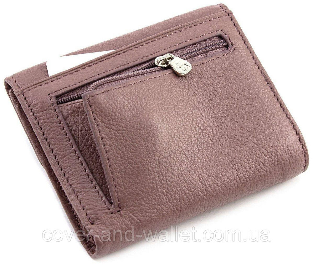 Светло розовый женский кожаный кошелек на магнитах в два сложения Marco Coverna MC 2047 Киев - изображение 3
