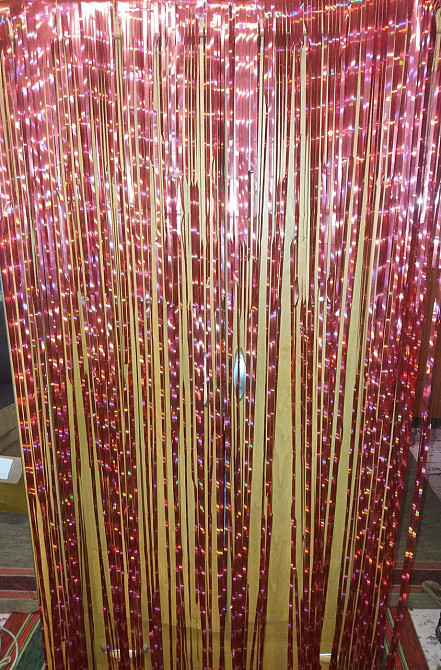 Дождик штора с голограммой 2 м на 1 м красный Киев - изображение 9