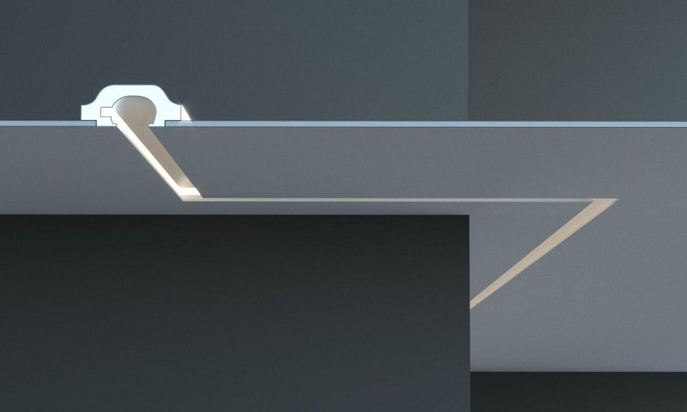 Молдинг встраиваемый потолочный для LED освещения Tesori KD 120 серия D Днепр - изображение 1