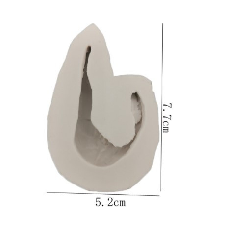 Молд силиконовый Креветка 52 на 77 мм серый Киев - изображение 2