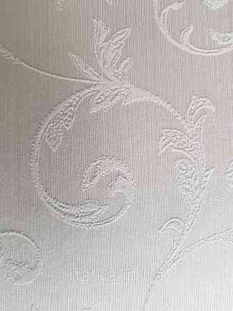 Шпалери текстильні еко 0.53х10.05 Rasch Textil Valentina класика завитки вензелі біло сірі на білому Київ