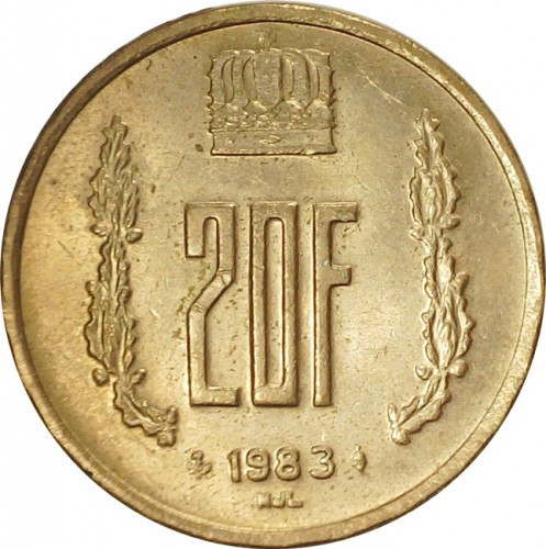 Монета 20 франков. 1983 год, Люксембург. Полтава - изображение 1