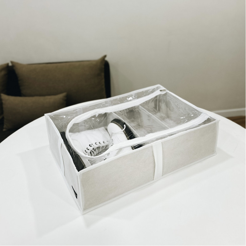 Органайзер для зберігання речей і взуття на 4 відділення KHV-3-White (Білий) Суми - фото 1