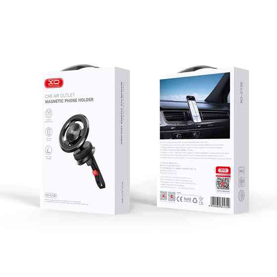 Тримач телефону автомобільний XO C130 MagSafe Dedicated Magnetic Suction Air Outlet Metal Bracket чорний Львів