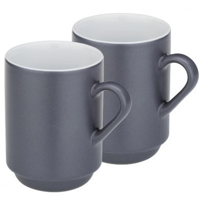 Набір чашок Kela Mattia 300 мл 2 шт Grey (12757) Вінниця - фото 1