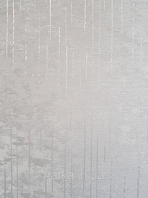 Шпалери метрові вінілові на флізеліні Sintra Structure під штукатурку зелені зі смужкою з глянцем 524053 Київ - фото 1