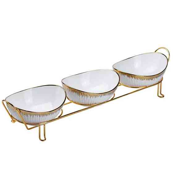 Фарфоровые менажницы на подставке, 3 шт. Киев