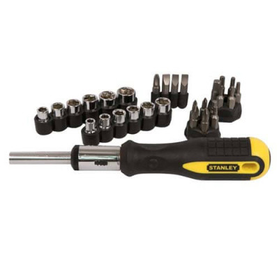 Отвертка Stanley с трещоткой и насадками, 29шт. (0-54-925) Винница - изображение 1