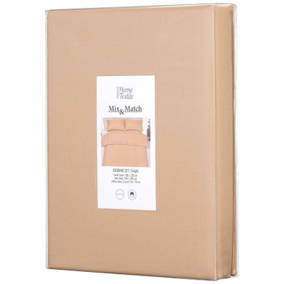 Постільна білизна Ardesto Mix&amp;Match сатин бежевий полуторний 160х220 (ART1622SI) Вінниця - фото 5