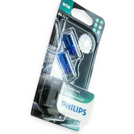 Автолампа 12V 5W W2.1х9.5d PHILIPS X-treme Vision pro150 (пара) БЦ Мукачево