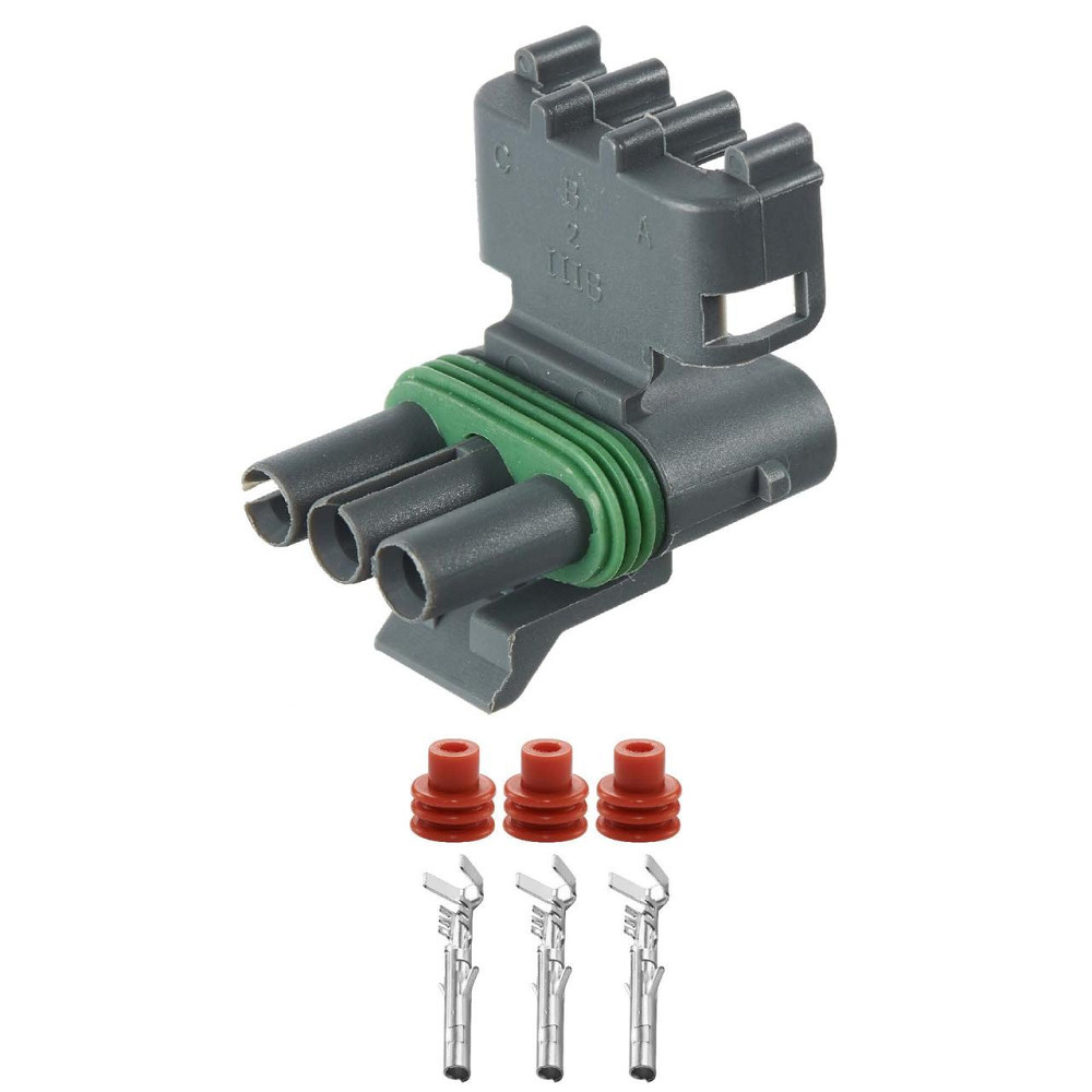 Роз'єм конектор 3-кон., APTIV (Delphi) Америка, Корея, Японія, Америка, Швеция, Buick, Cadillac, Chevrolet, Daewoo, GMC, Isuzu Київ - фото 1