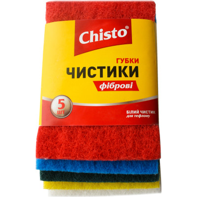 Губки кухонные Chisto Чистики фибровые 5 шт. (4820040270180) Винница - изображение 1