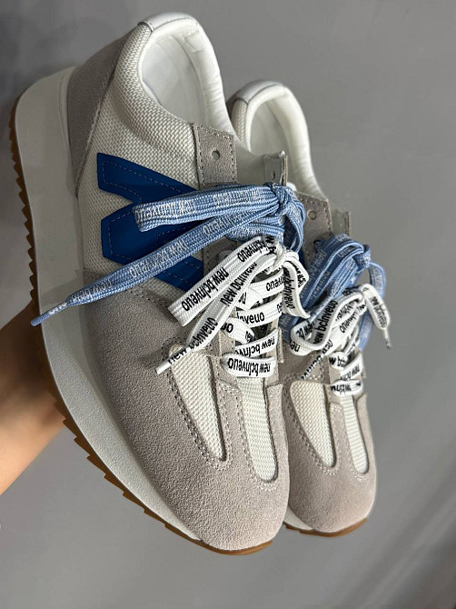 Кросівки жіночі Hengji 23-23 комбіновані замша з сіткою подвійний шнурок сірі, 37, 23,5 см Київ - фото 13