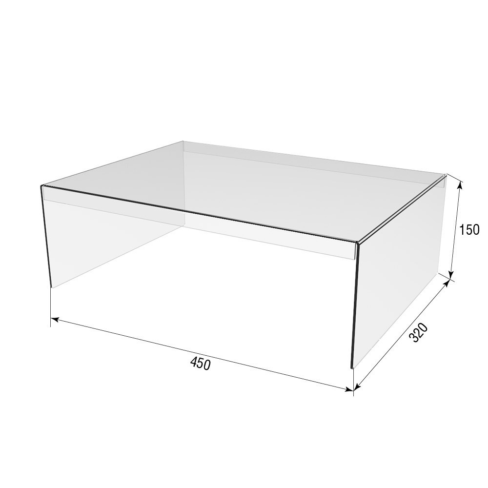 Подіум EKOSTAR П-обр 450х320х150 3мм Київ - фото 3