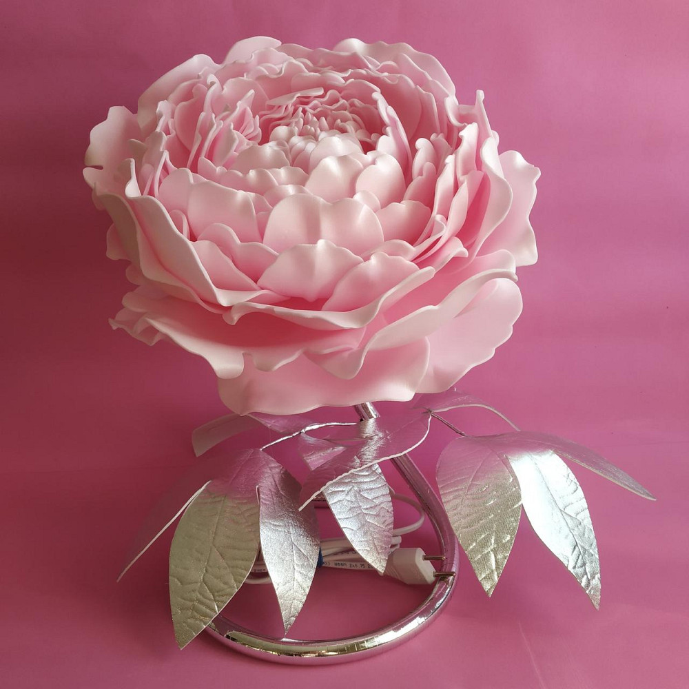 Світильник-нічник "Півонія на сріблі" Дніпро - фото 3