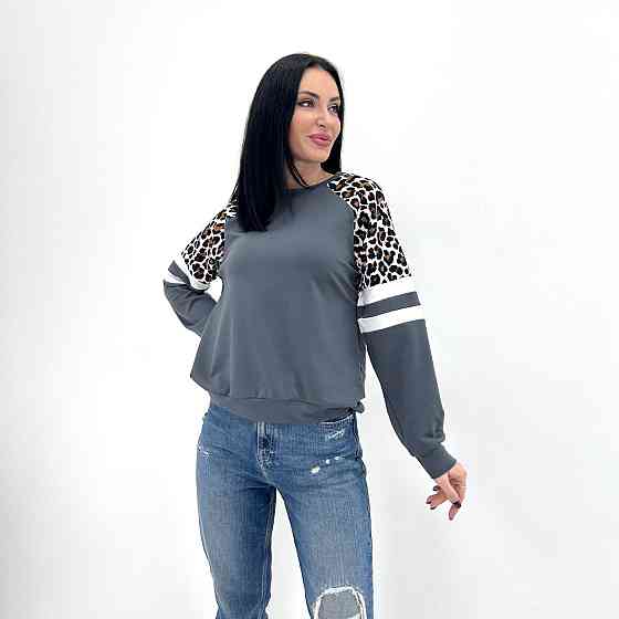 Женский свитшот со вставками 