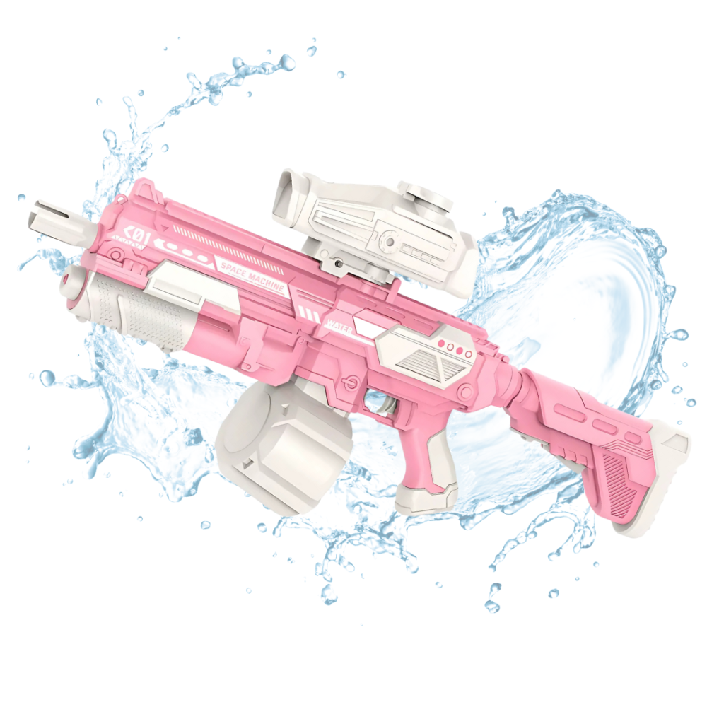 Водный пистолет, аккумуляторный водный автомат с автоматической закачкой воды, электрический бластер, розовый Каменец-Подольский - изображение 5