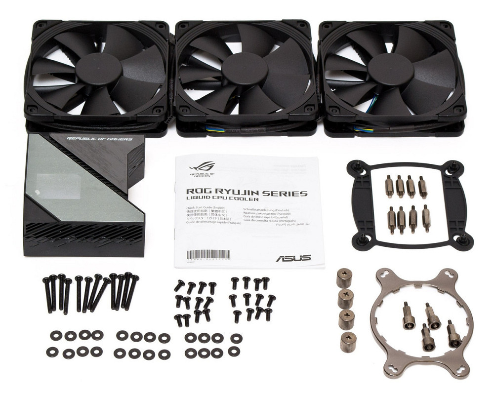 Система водяного охолодження Asus ROG Ryujin 2x120 mm Aura OLED (90RC0030-M0UAY0) ( Чорний ) Харків - фото 14