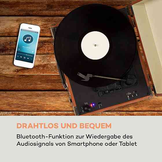 Jerry Lee BT програвач BT USB для запису та відтворення коричневий (Німеччина, читати опис) Рівне