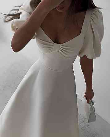 Жіноча романтична приталена міді сукня костюмка Одеса