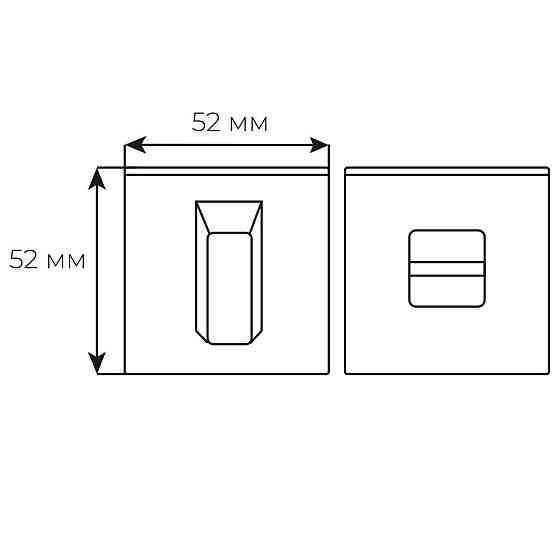 RDA Накладка WC браш мат нікель вж Novelty 6мм Київ