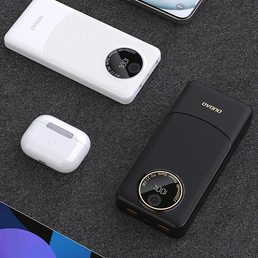 УМБ Dudao 10000mAh K12 22,5W PD,QC 2xUSB-A,USB-C In/Out White Вінниця - фото 4