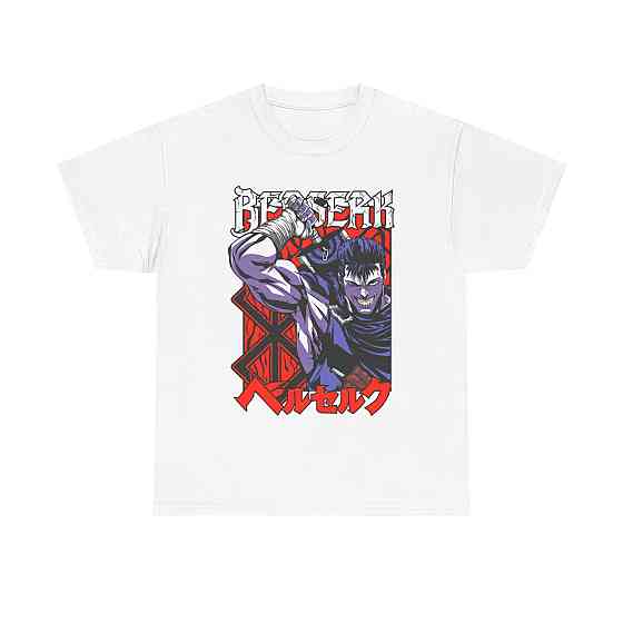 Футболка для мальчика аниме Берсерк Манга Стрип Гутс оверсайз (рост от 165 до 180 ) Черний AnimeJ0530m Днепр