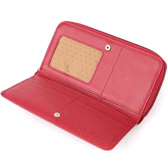 Вместительный женский кошелек из натуральной кожи Tony Perotti 20902_1 (1192 rosso) Красный Киев