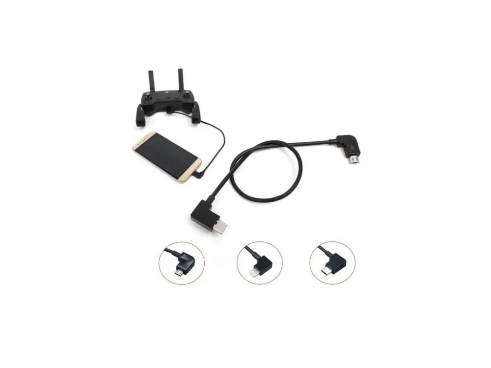 Кабель OTG MicroUSB 28 см для пультов DJI Spark, Mavic Pro и Air Киев - изображение 3