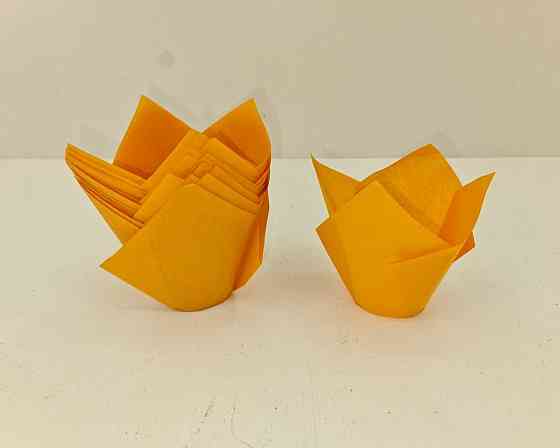 Тартолетка для кексів"Тюльпан Помаранчевий" (50*75/100) (100шт)/ТЛ-175/ (1 уп.) Харків