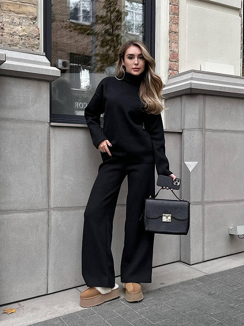 Костюм женский теплый Черный 48/52 Харьков - изображение 2