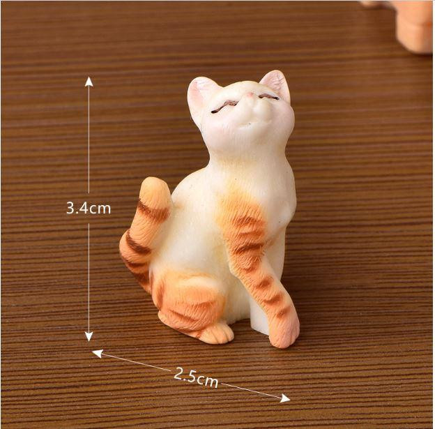 Декоративна фігурка Котик з книгою для флораріуму, моссаріуму, кашпо, міні-саду, мікроландшафту Рудий Одеса - фото 1