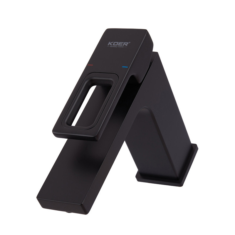 Черный смеситель для умывальника Koer KB-10009-05 KR3499 Харьков - изображение 5