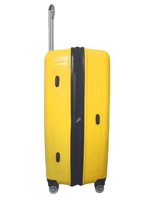 Чемодан пластиковый AIRTEX 241 большой 78 см желтый Киев - изображение 4