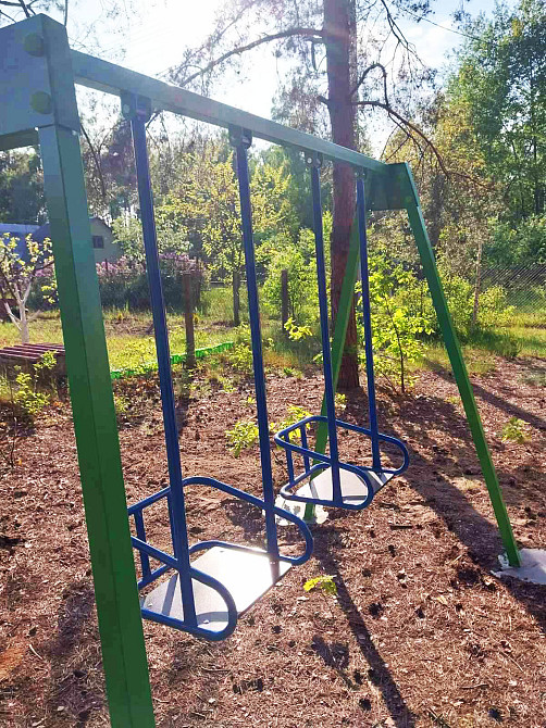 Качели детские садовые усиленные двухместные, высота 2м Харьков - изображение 4