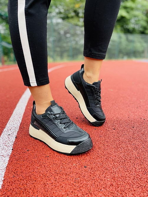 PTPT Кросівки жіночі PTPT F776 чорні (весна-осінь, еко-шкіра) (4751) Коломия - фото 6