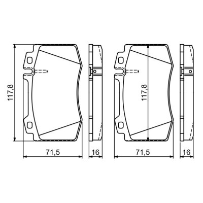 Гальмівні колодки Bosch 0 986 495 278 Вінниця - фото 7