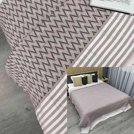 Покривало Dakota Fringe ЄВРО 200х230 см колір какао з білим (85-195) Київ