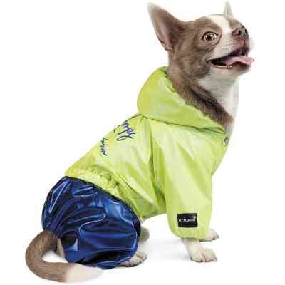 Дождевик для животных Pet Fashion "PULSE" XS (синий с зеленым) (4823082422821) Винница
