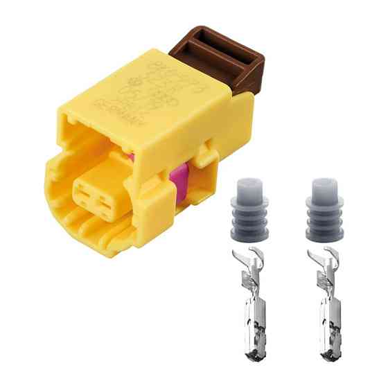 Роз'єм конектор 2-кон., Дат, Удара, 8K0973323R, VAG Германия, Франция, Германия Багато Audi, Bugatti, Porsche, Seat, Skoda, VW Київ