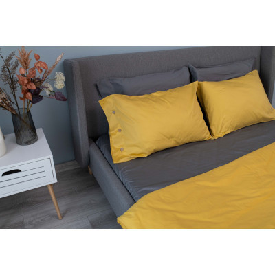 Наволочка Ardesto Mix&amp;Match 50х70 100% бавовна, сатин жовтий (ART5070PCS) Вінниця - фото 7